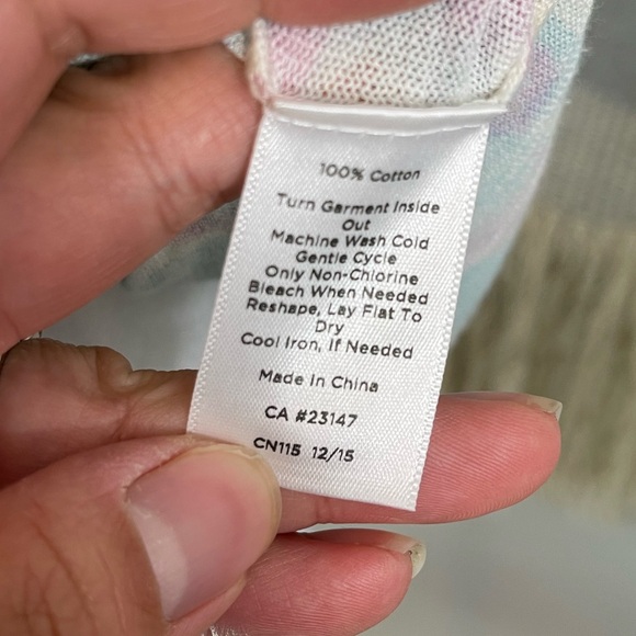 5 for 24 Talbots Italian Village Painting 100% Cotton Short Sleeves Crewneck M - Picture 5 of 5